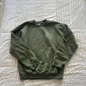 Nisswa Social Club Gildan Olive Green Crewneck Sweatshirt